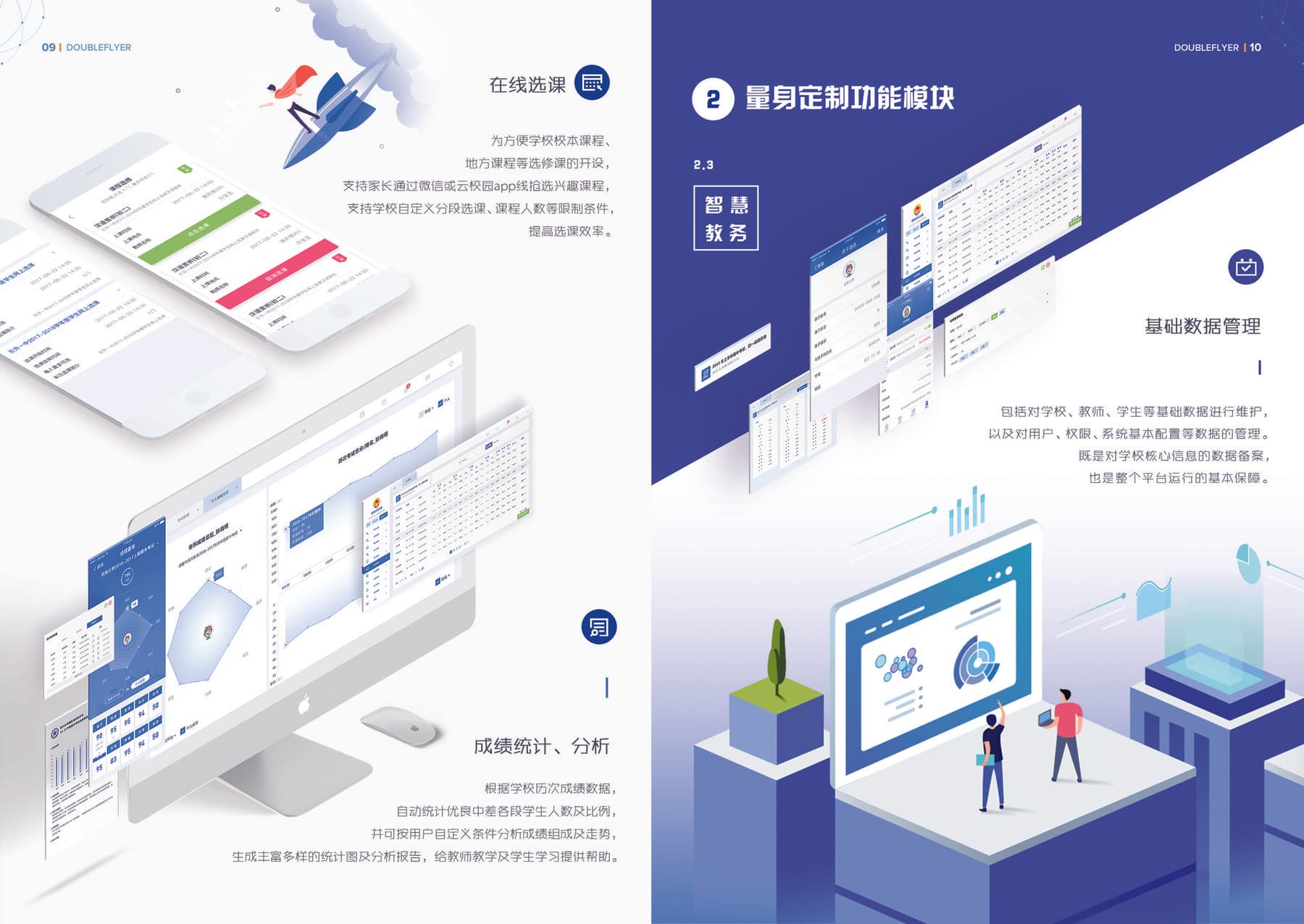 Liulian Campus brochure spread